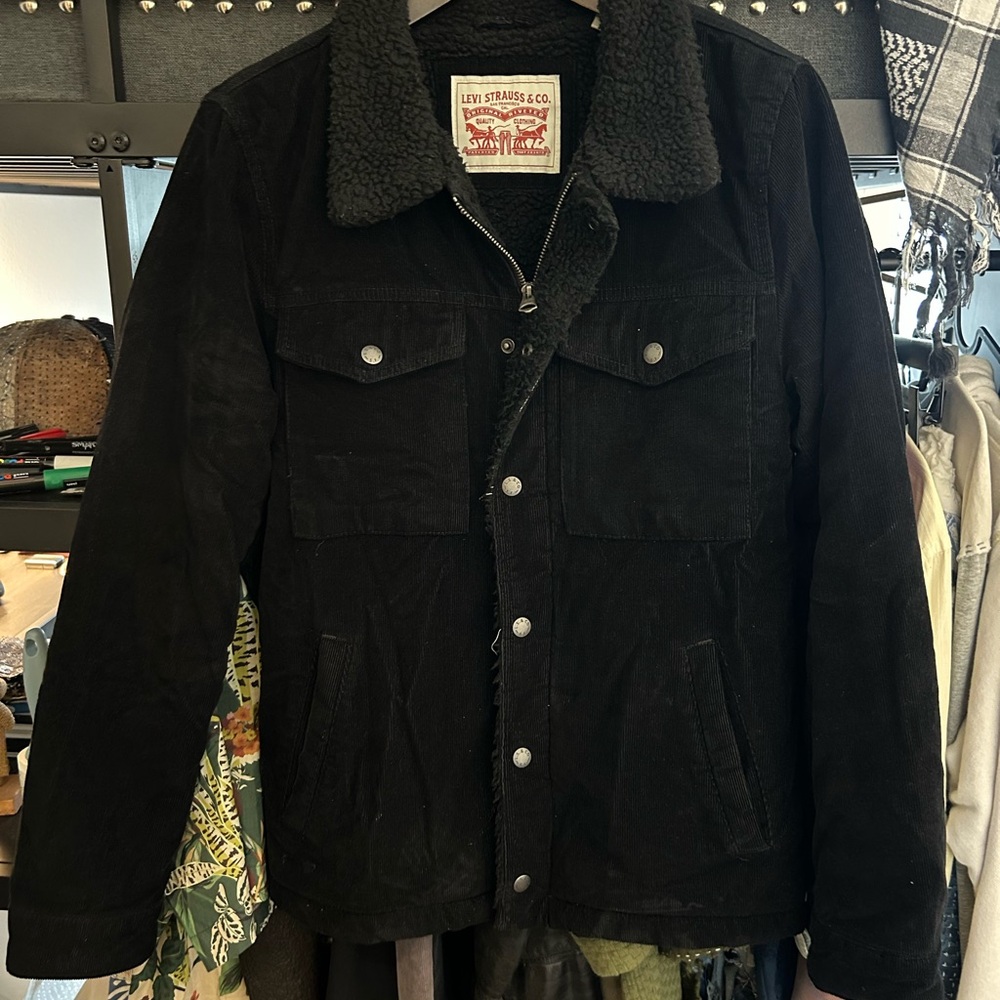Levi's Men's Black Corduroy Field Jacket